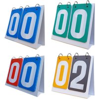 Multi Sports Scoreboard 2 Digit Durable Flip Score Board Score Counter for Games Basketball Volleyball Soccer Badminton