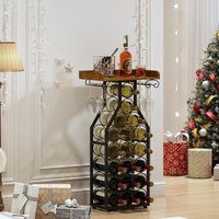 Modern Industrial Metal Wine Rack Bar Cabinet Freestanding Wine Glass Holder Storage Shelf Living Room Wine Rack Cabinet