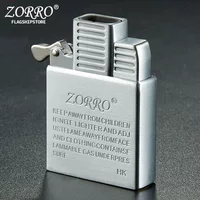 ZORRO Original Double Fire Windproof Lighter Movement Gas Kerosen Jet Torch Windproof Lighter Inflatable Inner Tank DIY Tool