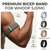 Resistant Bicep Band compatible with the Whoop 5.0/MG one+peak Breathable Nylon Strap for Arm Bicep Bands for Whoop 5.0MG