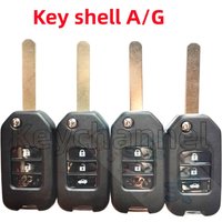 keychannel 1pcs/lot 2/3 Buttons Car Flip Key Case 47A 47G Remote Shell Replacement Fob Case for Honda JADE ACCORD CRV CIVIC WRV