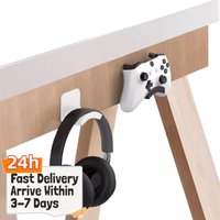 Universal Wall Mount Holder Adhesive Headphone Hanger Headphone Hook for Easy Damage-Free Wall Desk Or PC Mounting