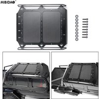 MIBIDAO RC Car Roof Rack with Carbon Fiber Board Luggage Carrier For 1/10 TRX-6 TRX6 Car Shell Body Decoration Parts