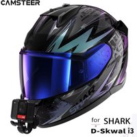 for Shark D Skwal i3 Aluminium Custom Helmet Chin Mount for GoPro Hero 13 12 11 Insta360 X4 X3 Ace Pro2 DJI Action 5Pro 4 Camera