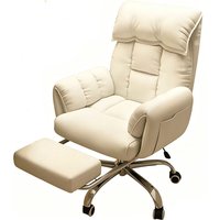 Comfy Reclining Office Chair Adjustable Swivel Ergonomic Desk Chair with Lumbar Support for Home Office