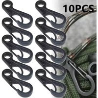 10Pc Mini Keychain Carabiner Clasp Metal Spring Backpack Clasps Paracord Hanging Clips EDC Equipped Camping Outdoor Accessories