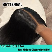 Melt Skins Real HD Lace Closure 2x6 5x5 6x6 Invisible Lace Straight Or Body Wave 13x4 13x6 Lace Frontal Closure Only Pre Plucked