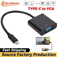 Type-C USB 3.1 to VGA Adaptor for MacBook Pro MacBook Air 2019 Chromebook Samsung Galaxy S9/S8USB C to Female VGA Cable Adapter