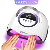 72LEDS Manicure Drying Lamp 300W UV LED Nail Dryer Curing Gel Nail Polish With Smart Timer Professional Nail Salon Tools