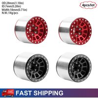 4PCS 1.0" Beadlock Aluminum Wheel Hubs for 1/18 RC Crawler TRX4M Bronco Defender SCX24 UTB18 FCX18 Upgrade Parts