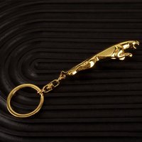 Luxury Men Women Metal Key Chain Creative Leopard Key Ring Holder Jaguar Car Keyrings For Jaguar XF XE XJ F-Type F-Pace E-Pace