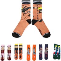 NARUTO Naruto Fans Must-Have」Full Character Cartoon Mid-Calf Socks Naruto / Sasuke / Gaara Japanese Anime Trendy Versatile Long