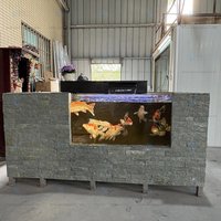 custom.Movable Stainless Steel Koi Fish Garden Above-Ground Pond Aquarium System Stylish Landscaping & Decking