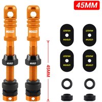 Aluminum Alloy Tubeless Presta Valve Stem Tubeless Design 45mm Length Presta Valve Kit Presta Type Bicycle Air Nozzle MTB Bike