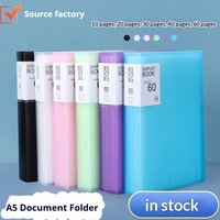 A5 Generic Display Book Transparent Insert Page Document Folder Multiple Pockets Organizer For Prenatal Report Checklist Storage