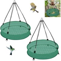 Heavy Duty Bird Seed Catcher Tray Simple Installation Practical Universal Bird Feeder Hanging Tray Feeder Hanging Hoop