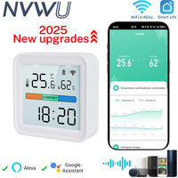 Tuya WiFi Temperature Humidity Sensor for Smart Home with LCD Screen Backlight Hygrometer Thermometer Support Alexa Google Home