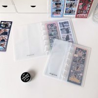 High Quality Mushroom Hole Photocards Holder Vertical Transparent Photo Album Loose Leaf Bill Storage Booklet