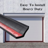 Rolling Shutter Garage Door Weather Seal Strip Heavy Duty Self Adhesive Rubber Bottom Edge Dustproof Waterproof Sealing Strip