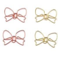 Cute Paperclip Book Mark Bow Clip DIY Accessories Bookmark Bookend Clip Metal Paper Clip Paper Clips