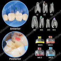 10Pcs Dental Clear Matrix Fits Bioclear BT Matrice Anterior Posterior Transparent Molar Bow Class Restoration Black Triangle