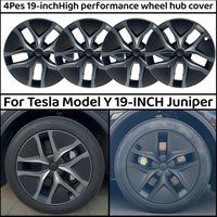 For Tesla Model Y Juniper 4PCS Hub Cap Car Replacement Wheel Cap 19 Inch Performance Automobile Hubcap Cover Accessories 2025