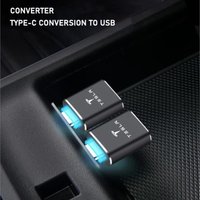 For Tesla Model 3 Y S X Cybertruck Juguete sticker Coil SpaceX Car Type-C To USB 3.0 Interface Mini Converter Charging Adapter