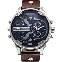 Cool Mens Watches Top Brand Luxury Fashion Leather Band Big Dial Quartz Wristwatches for Men Male Clocks Date Relogio Masculino