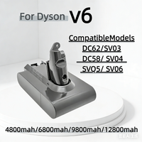 12800mAh Li-ion Battery For Dyson V6 DC59 DC62 21.6V Vacuum Cleaner Replacement 18650 battery