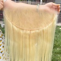 Upermall #613 Blonde Real Hd 13x6 13x4 Lace Frontal Straight Pre Plucked Swiss Lace 100% Remy Human Hair On Sale Can Be Dyed