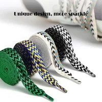 Basketball Tennis Sports Shoes Shoelace 1.5cm Width Thick Flat Shoelaces Sneaker Shoe Laces for Wavy Bread Rope Shoes Strings