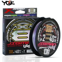 YGK-Upgrade X8 Braid Jigman Ultra PE Fishing Line, Multicolored High Strength, Ocean Fishing Line, Made in Japan, 200m, 300m