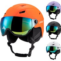 LIXADA Integrated Ski Helmet Men and Women Snowboard Helmet with Removable Visor Goggles Men and Women ‘s Snowboard Wear