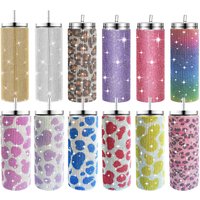 500ml Shiny Stainless Steel Bottles Vacuum Flasks Bling Drink Water Bottle Insulated Cup Travel For Gift