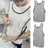 Double-sided Transparent Barber Uniform Waterproof Antistatic Salon Hairstylist Apron Breathable Durable Hairdresser Vest