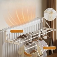 Foldable Radiator Drying Rack, Multi-Functional Hanging Shelf for Heating & Windowsill, Space-Saving Clothes Airer for Socks