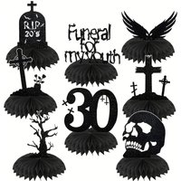 8 Pack Rip 20s Birthday Decorations 30th Birthday Party Decorations Death to My Twenties Honeycomb Centerpieces Gothic Table