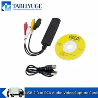 RCA to USB Video Capture Card VHS DVD Digital Converter Audio Video Grabber for PC Laptop Camcorder