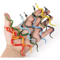 12Pcs Realistic Animal Figurines Set Mini Snake Insect Crab Turtle Models Kids Educational Toys Prank Party Favors