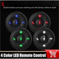 10 Keys 4 Color LED Steering Wheel Remote Control Button for Car Multimedia DVD Radio Media Controller Electronic Accessories