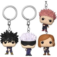 Newest Pocket Keychain Jujutsu Kaisen Megumi Yuji Itadori Nobara Kugisaki Satoru Action Figure Collection Toys for Gifts