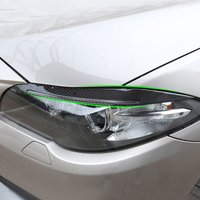 For BMW 5 Series F10 2010 2011 2012 2013 2014 2015 2016 Soft Carbon Fiber Front Headlights Eyebrows Eyelids Headlamp Bumper Trim