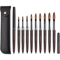 1Pc Kolinsky Nail Art Brush Acrylic UV Gel Extension Pen Nail Polish Painting Drawing Brush Nail Art Brush for Manicure Tool