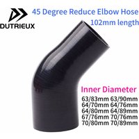45 Degree Reducer Elbow General Silicone Coolant Intercooler Pipe Tube Hose 63mm 64mm 67mm 70mm 76mm 80mm 83mm 89mm 90mm