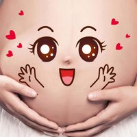 New 9pcs Pregnancy Belly Stickers Photographs Props Funny Facial Expressions Memorable Keepsakes Mum Maternity Accessories
