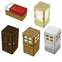 1PCS MC My World DIY MagneticED Building Blocks Door Bed Creative Game Toys For Children Best Birthday Christmas Gift Present