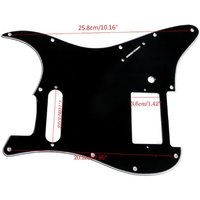 3 Ply Black Guitar Pickguard For Fender Stratocaster HS Single . Humbucker Pickguard Scratch Plate Guitar Accessories