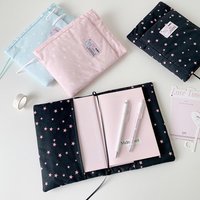 Oversized Fashion Y2k Solid Color Stars Student Book Cover Notebook Diary Book Cover Protective Cover Book Jacket Cover