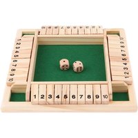 Deluxe czterostronne 10 numerów zamknij pudełko zestaw gier planszowych kości klub imprezowy gry do picia dla dorosłych rodzin
