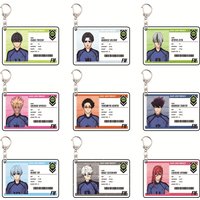 Blue Lock Player ID Card Version 6cm Acrylic Keychains Anime Collectible Merchandise Bag Pendant Fan Gift